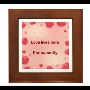 Love theme framed